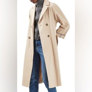 TOPSHOP relaxed trench coat size 4